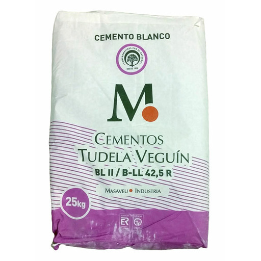 CEMENTO BLANCO TUDELA-VEGUIN 52.5 SACO 25 KG